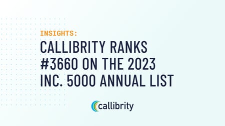 Callibrity Ranks No. 3660 on the 2023 Inc. 5000 Annual List