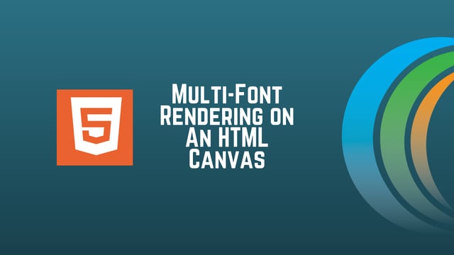 Multi-font Rendering on an HTML Canvas