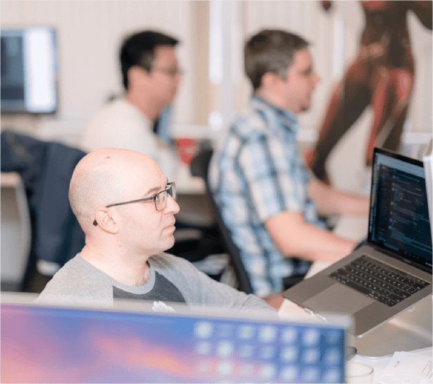 software developers working together