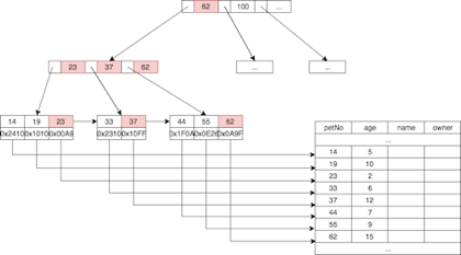 Database Index: usage of B+ tree in the practical database system